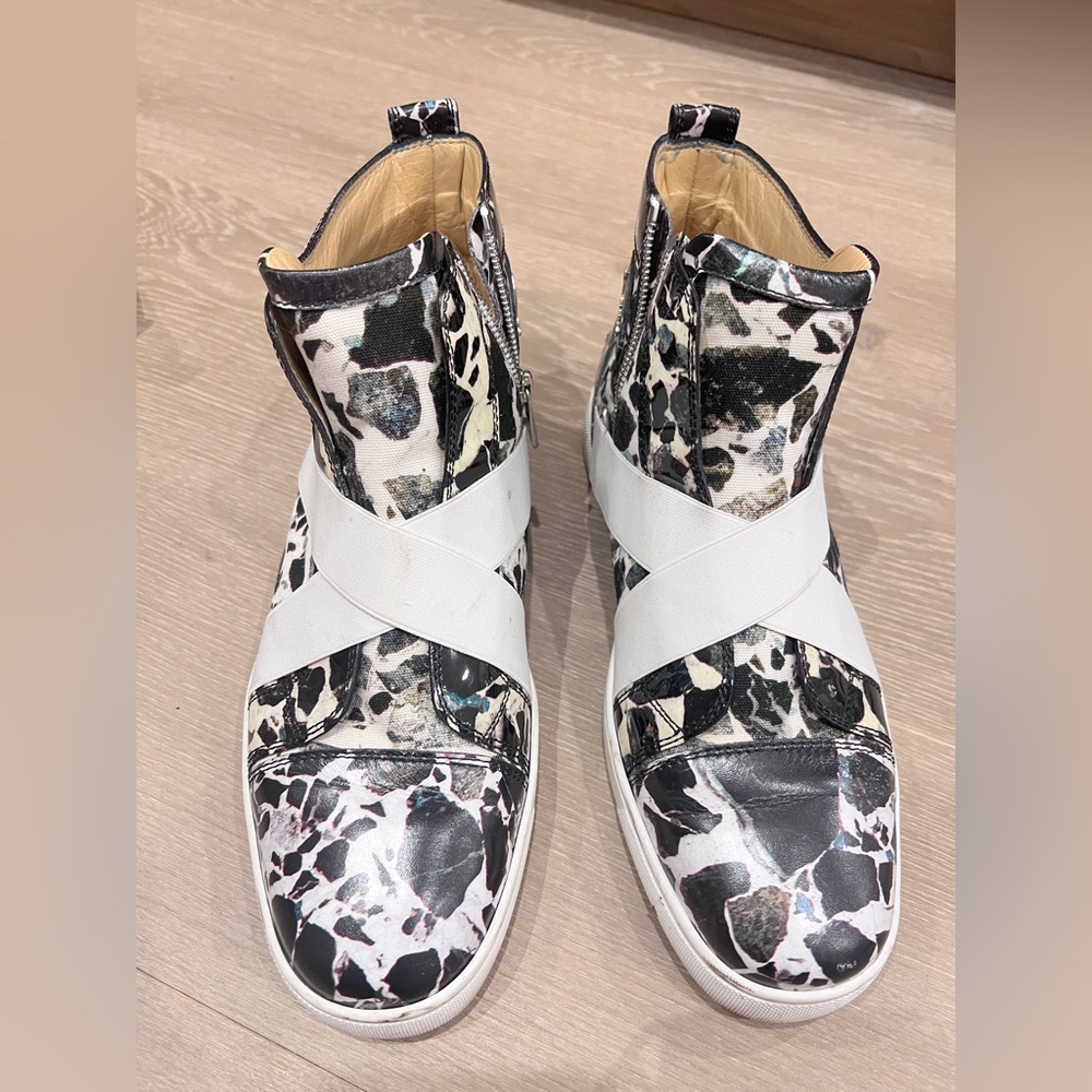 Christian Louboutin Black and White Sneakers